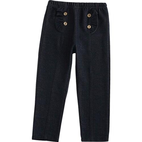 3 4 5 6 7 8 Y Girls Jeans Korean Fashion Denim Pants for Girls 2020 Spring High Quality Baby Jeans Elastic Waist Kids Trousers