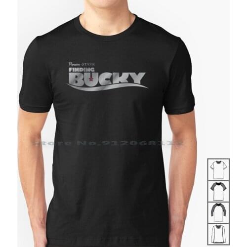 Finding Bucky T Shirt 100% Cotton Bucky Civil War Comics Pixar Nemo Geek Nerd Pop Culture Parody Spoof Mashup Movie Creative