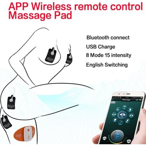 Intelligent APP Control Electro Shock Stimulation Massage Pads Anal Plug Penis Ring Electrical BDSM Shock Sex Product