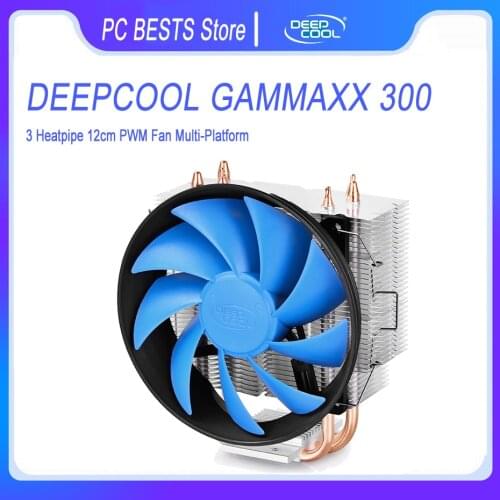 DEEPCOOL GAMMAXX 300 cpu cooler 3 Heatpipe Intelligent temperature control for Intel 775 1155 1156 1150 1151 AMD AM3 AM2