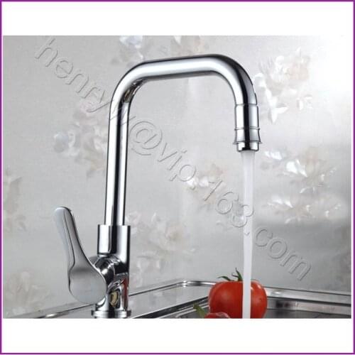 L16563 - Luxury Deck Mounted Chrome Finish Brass Material Sink Faucet