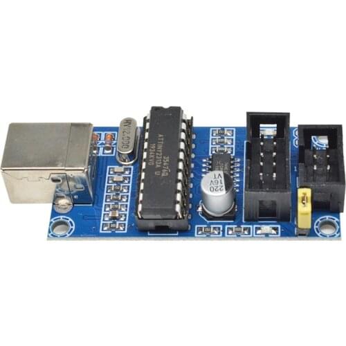 USB Tiny P AVR ISP Programmer Bootloader For Arduino IDE Meag2560 UNO R3 With 10pin Programming Cable 1PC