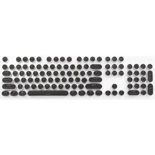 DIY Keycap Retro Steam Punk Typewriter Mechanical Keyboard 104 87 Standard Keys