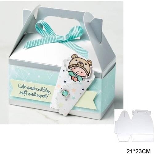 Metal Cutting Dies DIY 3D Gift Box Scrapbook Crafts Card Album Photo Make Embossing Stencil Template New Die Cuts 2021