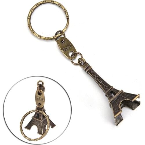 Mini Eiffel Tower Model Keychain Keyfob Eiffel Tower Figurines Eiffel Tower Keychain