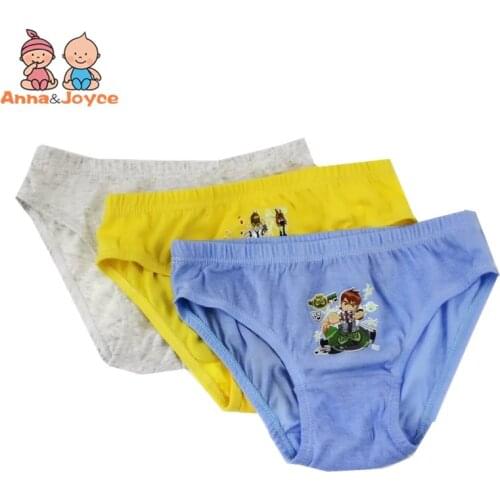 5pcs/Lot Kids Boys Cotton Underwear Baby Boys Brief Inner Wear