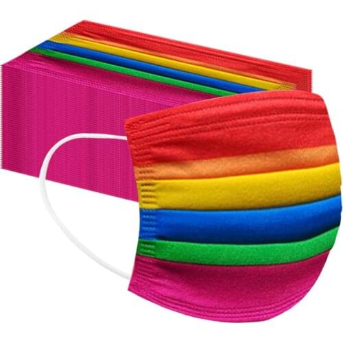 Disposable Breathable Face Mask 3-Ply Ear Loop Meltblown Cloth Filter Dust-proof mask Proteccion cubrebocas Halloween Cosplay