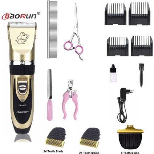Professional Rechargeable Pet Hair Trimmer Grooming Kit Horse Electrical Clipper Shaver Set Haircut Machine For Trimming Dog