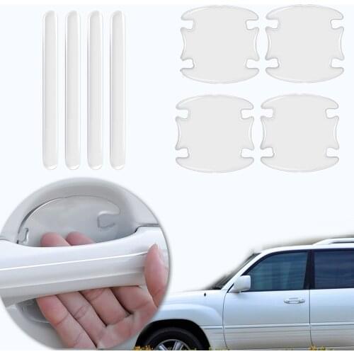 Car Door Handle Cup Transparent Invisible Anti Scratches Protector Stickers Film Waterproof and Sunscreen Not Easily Deformed