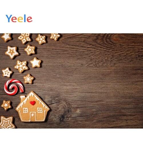 Christmas Decoration Wooden Board Star Candy Bar Photocall Backdrop Photography Custom Photographic Background For Photo Studio