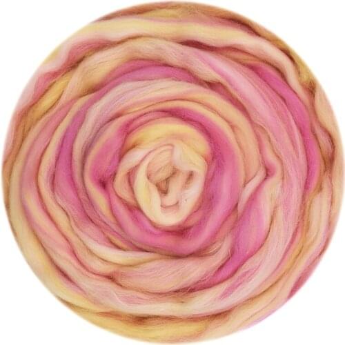 Blended Roving 50g, Needle Felting Wool, Hand Dyed Wool Top, Merino Mixed Natural Wool Roving for Needle Felting Kits (18)
