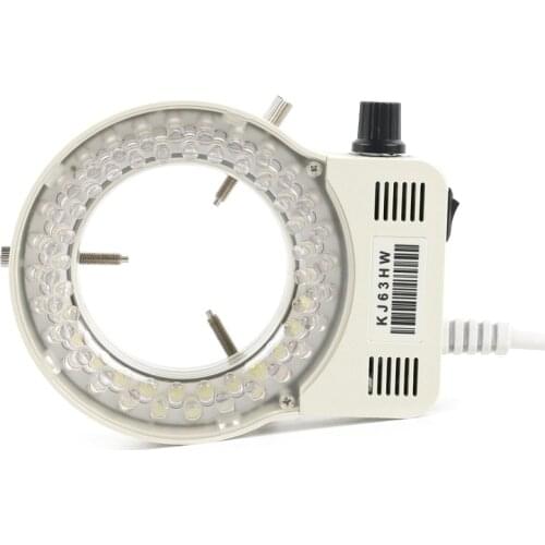 6500K 56 LED Ring Light Illuminator Lamp For Industry Video Stereo Microscope C MOUNT Lens HDMI VGA USB Camera 110V 220V