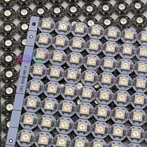 100 Pieces WS2812B LED Chip & Heatsink 5V WS2812 5050 RGB WS2811 IC Ingebouwde Pixels modules