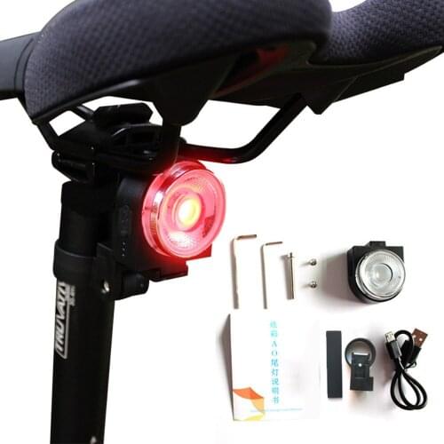 LED Waterproof Bike Bicycle Cycling USB Fast Charge MTB Night Cycling Warning Taillight 7 Kinds Of Color