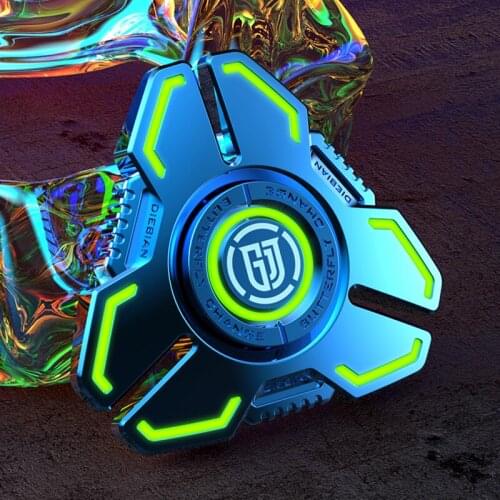 Advanced Metal Alloy Luminous Fidget Spinner Anti Stress Mute R188 Bearing Hand Spinner Fingertip Spinning Toys for Kids Adult