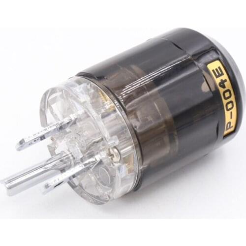 5pcs P-004 Rhodium Plated Pure Copper US Power Plug for Audio Power Cable
