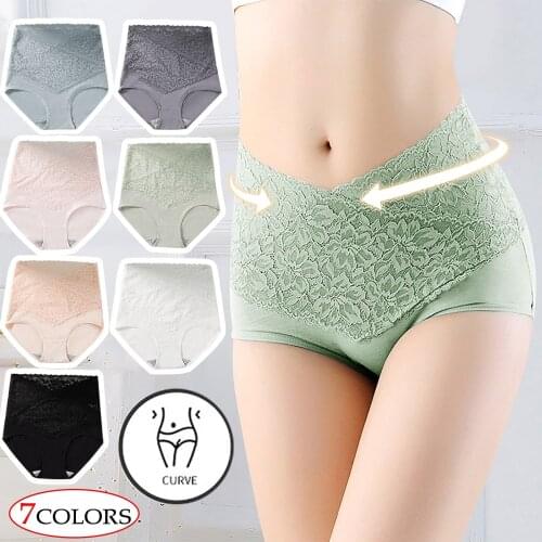 Seamless Lingerie Comfortable High-waist Butt Lifter Multicolor Lace Womens Sleepwear Underwear Panties нижнее белье женское