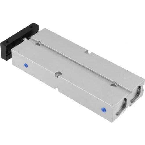 1Pcs Aluminum Alloy Pneumatic Air Cylinder Double-rod Double-acting Cylinder 20mm Bore 100mm Stroke New Arrival 2018