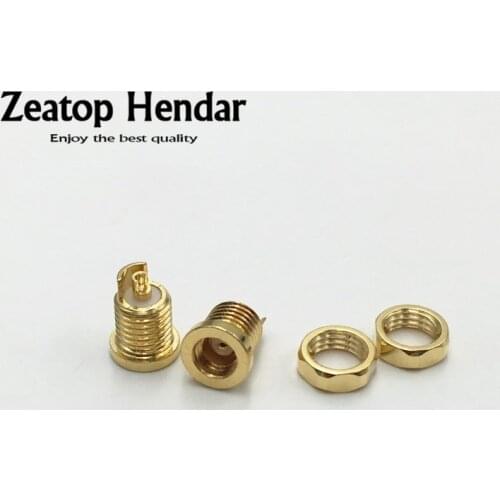 1Pcs Gold Plated Beryllium Copper MMCX Female Jack Solder Wire Connector PCB Mount Pin for IE800 DIY Audio Plug Adapter