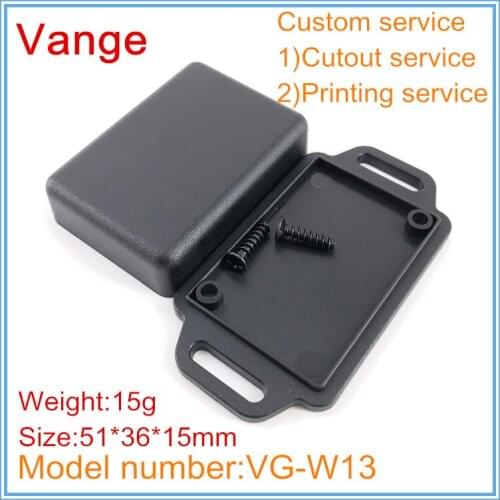 10pcs/lot wall-mounted mould making injected project case IP54 ABS plastic junction box for wire connector 51*36*15mm