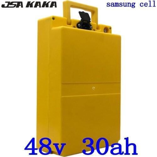 48V 1000W Lithium Battery 48V 30AH Li-ion Battery Pack use samsung cell 48V 30Ah Electric Bike Battery with 54.6v charger