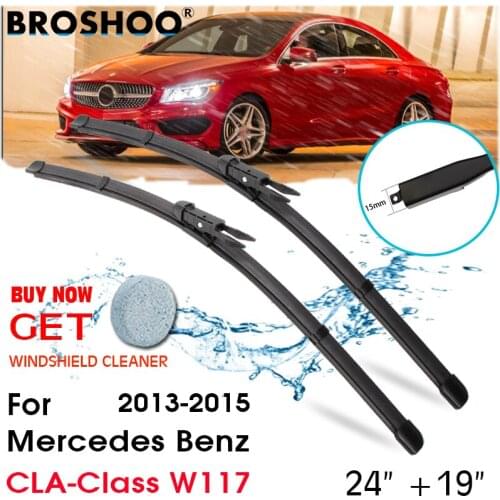 Car Wiper Blade Front Windscreen Windshield Wipers Blades Auto Accessories For Mercedes Benz CLA-Class W117 24"+19" 2013-2015
