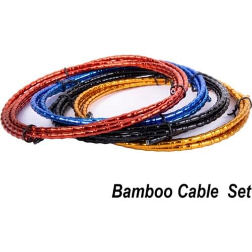 ZTTO Bamboo Brake Line Cover Elite Aluminum Alloy Links Mountain Shift Cable Hose MTB Floding Road Bike Bicycle CNC 1800mm Tube