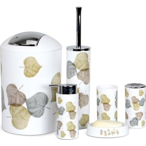 Barhroom accessories set 4 pcs toiletbrush tumbler toothbrush cup dustbin soap dish Free shipping ORR