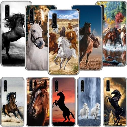 Horse Great Beauty Galloping Phone Case For Huawei P30 P40 P20 P10 Mate 20 10 30 Lite Pro P Smart Z Plus Printing Cover Coque Sh