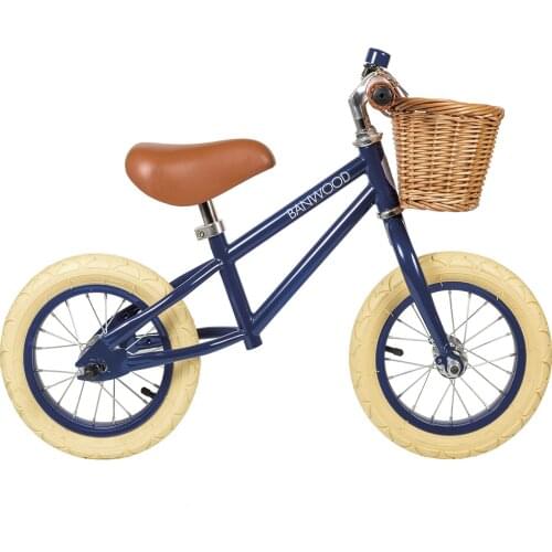 Steel Frame Navy Blue Finish Kids Balance Bike Children Bike Child Training Bike Safe Kids Balance Bike Adorable Kids Gift Bike