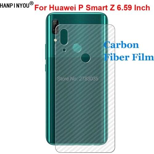 For Huawei P Smart Z / S 3D Anti-fingerprint Carbon Fiber Back Film Rear Screen Protector (Not Tempered Glass)