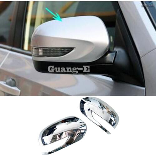 For subaru Forester 2008 2009 2010-2012 ABS Chrome decoration Car rear view Rearview Side glass Mirror Cover trim frame 2pcs/set
