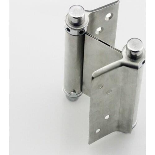 Stainless steel door closer hinge Free door double open Bidirectional spring hinges 4pcs