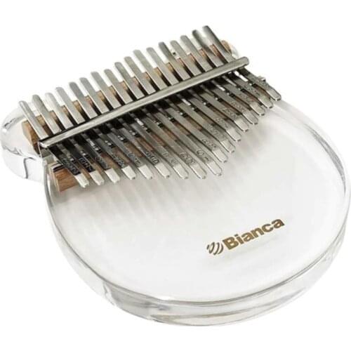 Kimi Kalimba Acrylic 17 Key Transparent Thumb Piano Mbira Sanza with Tuner Hammer Gig Musical Instrument Christmas Gift