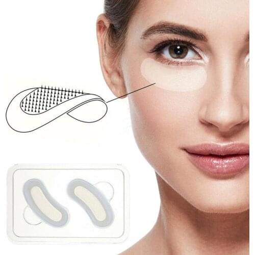 2Pcs Eye Patch Hyaluronic Acids Microneedle Eye Pads Whitening Moisturizing Wrinkles Fine Lines Dark Circles Removal Eye Mask