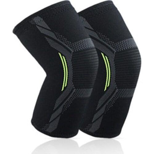 1Pair Men Women Sports Knee Support Compression Sleeves Joint Pain Arthritis Relief Running Fitness Elastic Wrap Brace Knee Pads