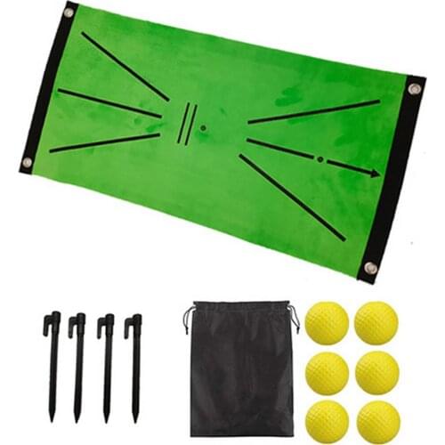 Outdoor Golf Training Swing Detection Mat Batting Golfer Garden Grassland Practice Training Equipment Mesh Aid Cushion Golf Tool