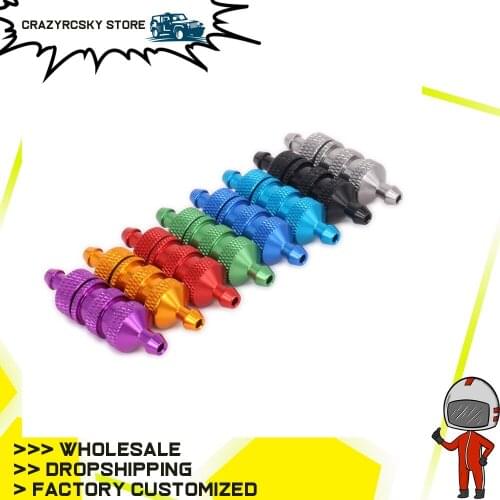 RCAWD Oil Fuel Filter For 1:10 RC Nitro Hobby Car/Plane Hop-up Parts Alloy Aluminum Upgraded Parts HPI HSP Traxxas Axial