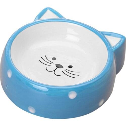Pet Bowls Pet Ceramic Bowl Cartoon Pet Food Bowl Cat Dog Bowl Pet Feeder Universal can CSV