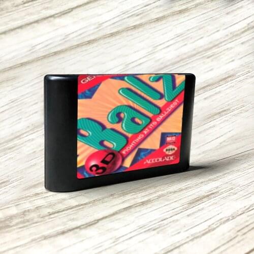 Ballz 3D - USA Label Flashkit MD Electroless Gold PCB Card for Sega Genesis Megadrive Video Game Console