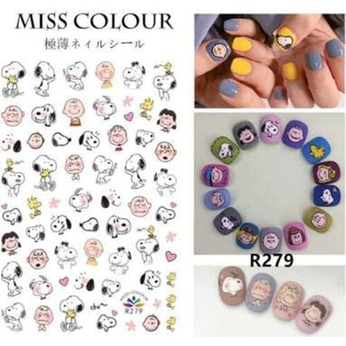 3pcs/lot Nail Sticker Fruits Flowers Cartoon Nail Art Stickers Fashionable Nail Decorations DIY Nail Art Beautyy