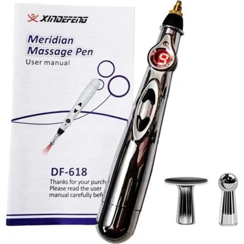 Newst Electronic Acupuncture Pen Electric Meridians Laser Therapy Heal Massage Pen Meridian Energy Pen Relief Pain Tools