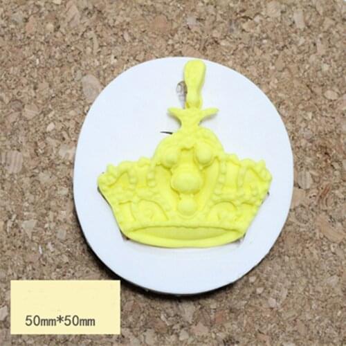 New Arrival Silicone Mold Fondant Mould Crown Sugar Cake 2D Crown Candy Mold Silica Gel Food Grade Silicone for Cake Decorations