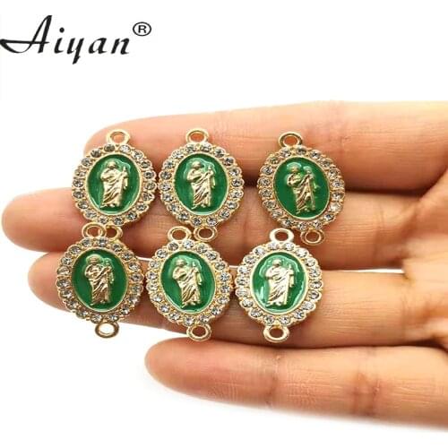 50Pieces Religions Virgin Mary Saint Benedict Cross Accessories Can DIY Handmade Into Braided Bracelet And Stretch Cord Bracelet