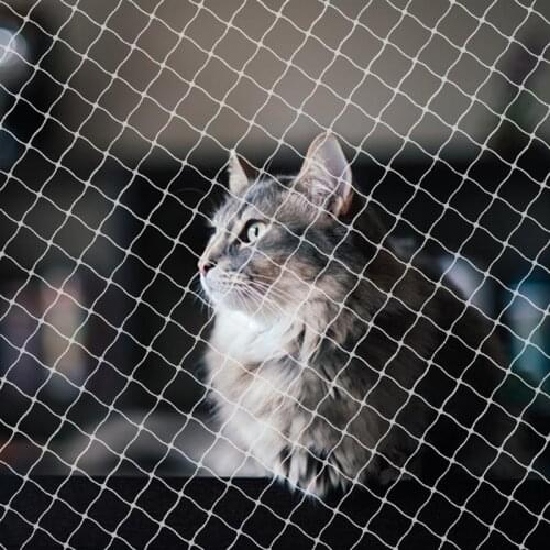 8x3m Anti-Cat Net Balcony Protective Net UV Resistance Nylon Pet Fence Dogs Safety Net Home Gardening Cat Door Puppy Gate