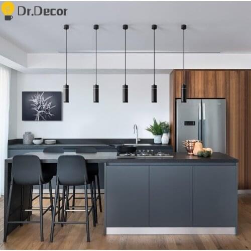 Modern Cylinder LED Pendant Lights Lighitng Bedroom Bedside Kitchen Hanging Lamps Nordic Pendant Lamp Home Decor Light Fixtures