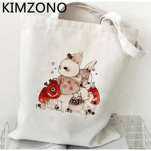 Mushroom shopping bag canvas handbag jute bag grocery bag tote shoping ecobag fabric sac tissu