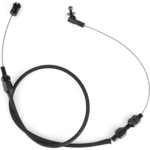 Universal Throttle Cable Wire 24in HZ-6054-PBK Replacement Stainless Steel Braided Throttle Cable New