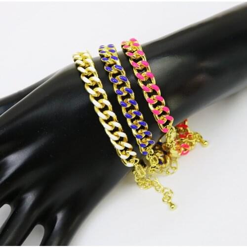 10 Pieces Enamel Twisted chain Fashion Jewelry Bracelet charms bracelet accessories jewelry bracelets for women jewelry 9884