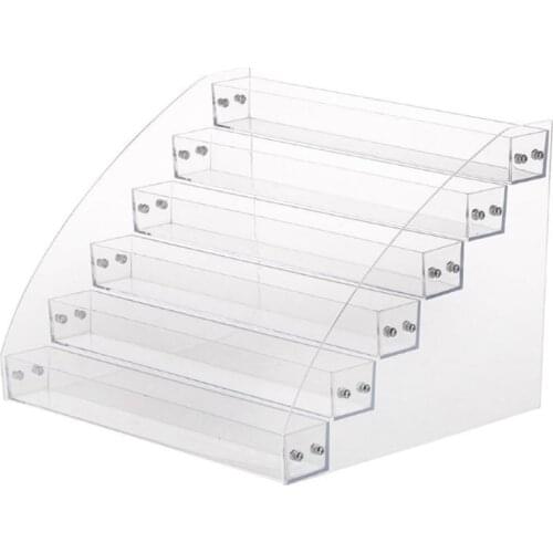 2-7 Tiers Clear Acrylic Liquid Pigment Bottles Storage Box Organizers Lipstick Jewelry Display Holder Nail Polish Rack